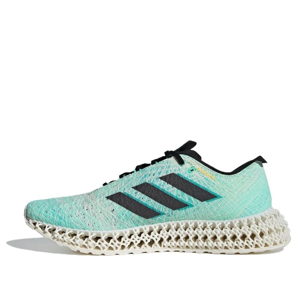 adidas Women’s Mint Green Running Shoe with Black Stripes